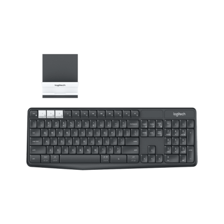 Logitech - K375s Multi Device Wireless Keyboard + Stand